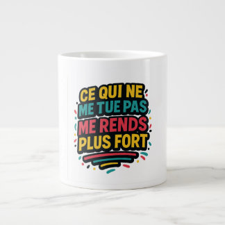 Zitat Resilienz - Was mich nicht tötet... Jumbo-Tasse