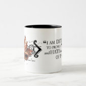 Zitat Richard III Zweifarbige Tasse (Mittel)