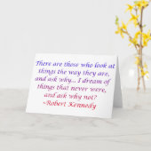 Zitat Roberts Kennedy Karte (Gelbe Blume)