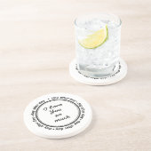 Zitat, romantische Liebe Getränkeuntersetzer (Seite)