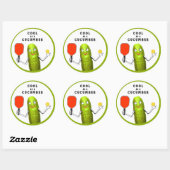 Zitat Runder Aufkleber (Blatt)