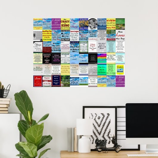 Zitat-Sammelposter Poster (Heimbüro)