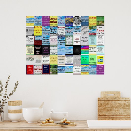 Zitat-Sammelposter Poster (Küche)