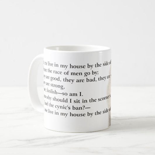 Zitat Sams Walter Foss Kaffeetasse (Vorderseite Links)