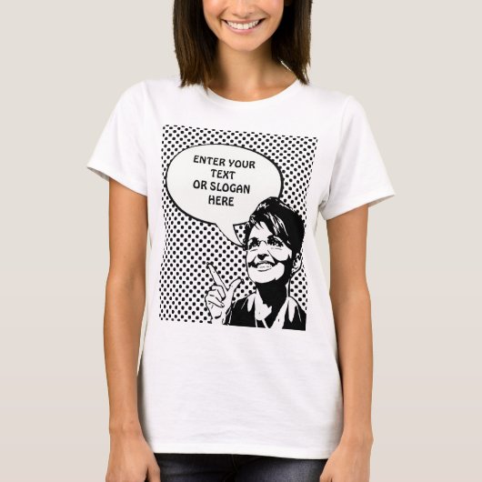 Zitat Sarahs Palin (betreten Sie Ihre Selbst) T-Shirt (Vorderseite)