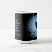 Zitat schwarzer Katze Groucho Marxs Kaffeetasse (Mittel)