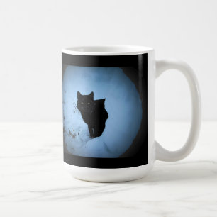 Zitat schwarzer Katze Groucho Marxs Kaffeetasse
