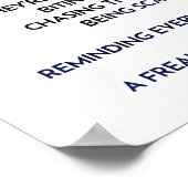 Zitat "Shark Mindset" Poster (Ecke)