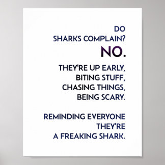 Zitat "Shark Mindset" Poster