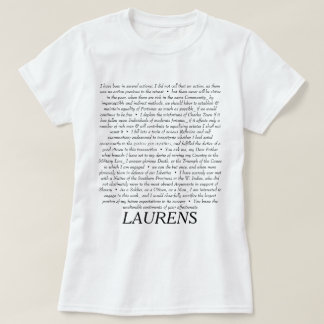 Zitat-Shirt Johns Laurens T-Shirt