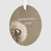 Zitat: Sie glaubte, sie könne es, also tat sie es Ornament (Vorderseite)