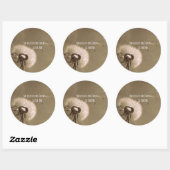 Zitat: Sie glaubte, sie könne es, also tat sie es Runder Aufkleber (Blatt)