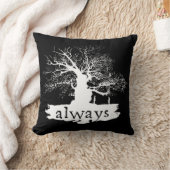 Zitat-Silhouette Harry- Potterbann-| immer Kissen (Decke)