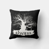 Zitat-Silhouette Harry- Potterbann-| immer Kissen (Rückseite)