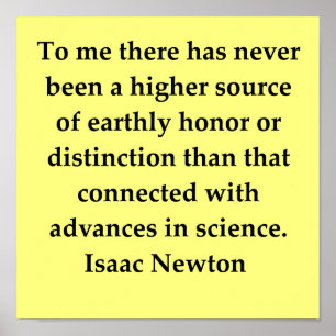Zitat Sirs Isaac Newton Poster