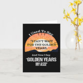 Zitat Sr. Bürger im Alter Alt werden alt Rente Karte (Gelbe Blume)