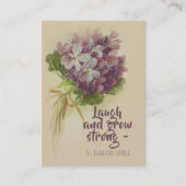 Zitat St Ignatius Loyola mit Blumen-heiliger Karte (Vorderseite)