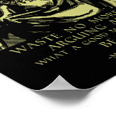 Zitat Stoische Redewendungen Marcus Aurelius Poster (Ecke)