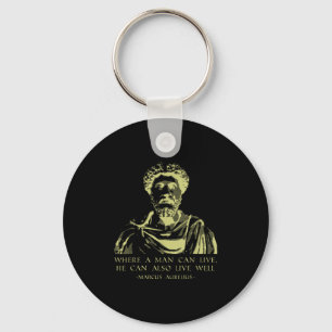 Zitat Stoische Redewendungen Marcus Aurelius Schlüsselanhänger