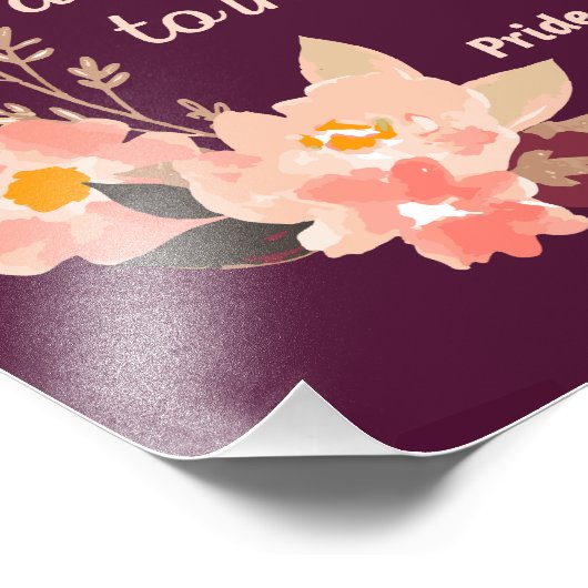 Zitat "Stolz und Vorurteile" I - Niedlicher Stil Fotodruck (Ecke)