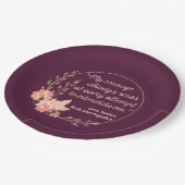 Zitat "Stolz und Vorurteile" I - Niedlicher Stil Pappteller (Schrägansicht)