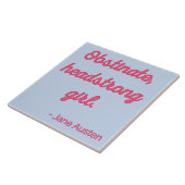 Zitat "Stolz und Vorurteile" II - Niedlicher Stil Fliese (Seite)