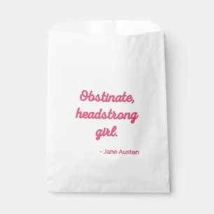 Zitat "Stolz und Vorurteile" II - Niedlicher Stil Geschenktütchen