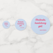 Zitat "Stolz und Vorurteile" II - Niedlicher Stil Konfetti (Rückseiten)