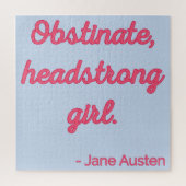 Zitat "Stolz und Vorurteile" II - Niedlicher Stil Puzzle (Vertikal)