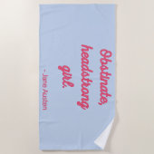 Zitat "Stolz und Vorurteile" II - Niedlicher Stil Strandtuch (Vorderseite)