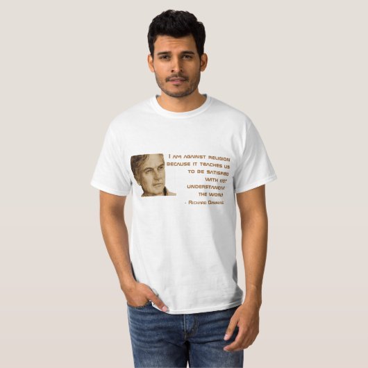 Zitat-T-Shirt Richard Dawkins T-Shirt (Vorne ganz)