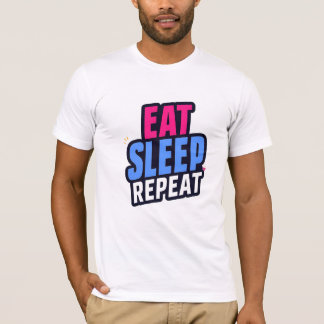 Zitat-T - Shirt - Sleep-Wiederholung des T-Shirts