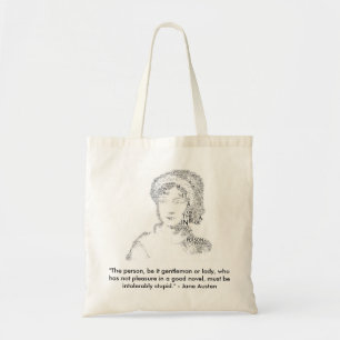 Zitat-Taschen-Tasche Janes Austen Tragetasche