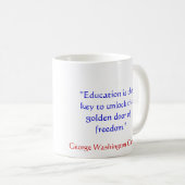 Zitat-Tasse George Washington Transchiermesser Kaffeetasse (VorderseiteRechts)