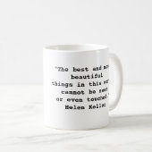 Zitat-Tasse Helens Keller Kaffeetasse (VorderseiteRechts)