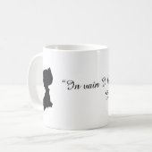 Zitat-Tasse Janes Austen Kaffeetasse (Vorderseite Links)