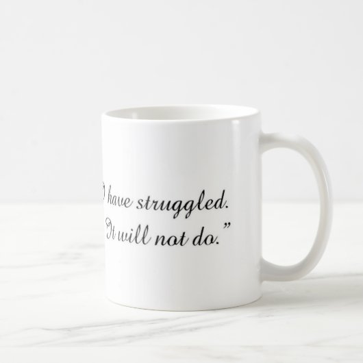Zitat-Tasse Janes Austen Kaffeetasse (Rechts)