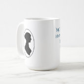 Zitat-Tasse Janes Austen Kaffeetasse (Vorderseite Links)