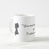 Zitat-Tasse Janes Austen Kaffeetasse (Vorderseite Links)