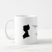 Zitat-Tasse Janes Austen Kaffeetasse (Links)