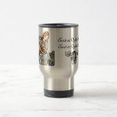 Zitat-Tasse Prinzessin-Flower Girl Monogram Reisebecher (Mittel)