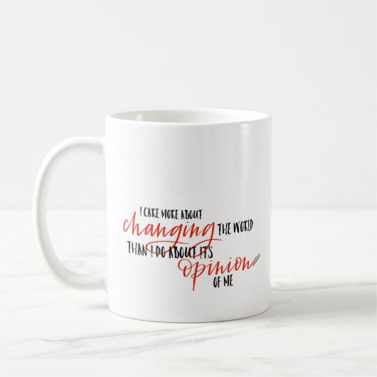 Zitat-Tasse Rachel Hollis Kaffeetasse (Links)