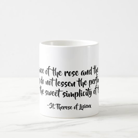 Zitat-Tasse St. Therese Kaffeetasse (Mittel)