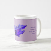 Zitat Tasse, Verzeihung ACIM Geschenk, Lila Engel Kaffeetasse (VorderseiteRechts)