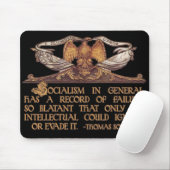 Zitat Thomas Sowell auf Sozialismus Mousepad (Mit Mouse)