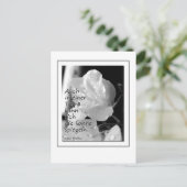 Zitat Traene Postkarte (Stehend Vorderseite)