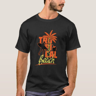 Zitat Tro Pi Cal Beach Retro Sommer T-Shirt