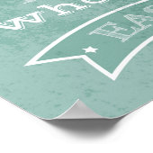 Zitat-Typografie-Plakat Poster (Ecke)