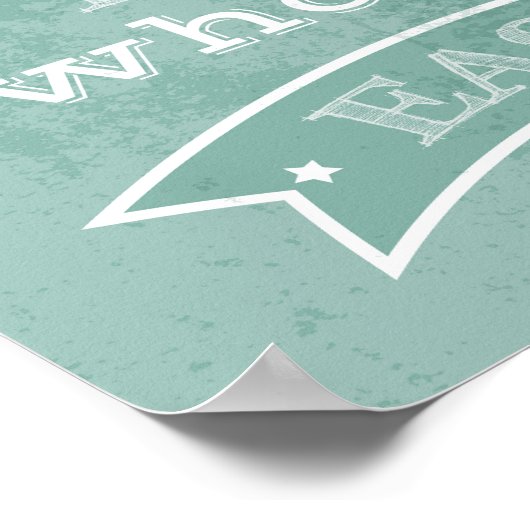 Zitat-Typografie-Plakat Poster (Ecke)