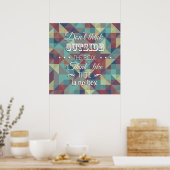 Zitat-Typografie-Plakat Poster (Küche)